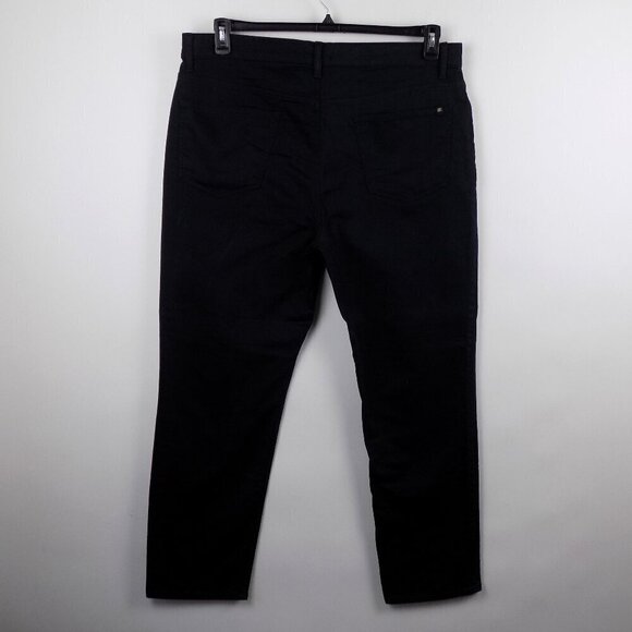 Banana Republic 5 Pocket Pant Size 38x30 Black Slim Straight Fit - Picture 2 of 5